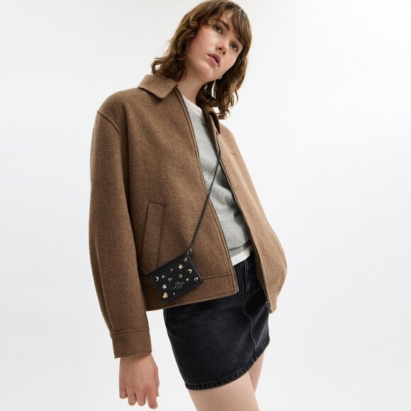 Coach Mini Wallet On A Chain With Rivets NWT - Picture 2 of 5